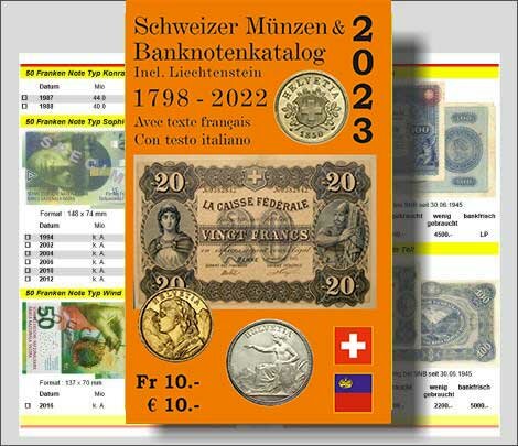 Schweizer Münzen- und Banknotenkatalog 2023