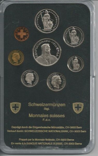 Schweizer Münzsatz 1985 stgl