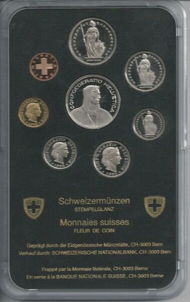 Schweizer Münzsatz 1995 stgl