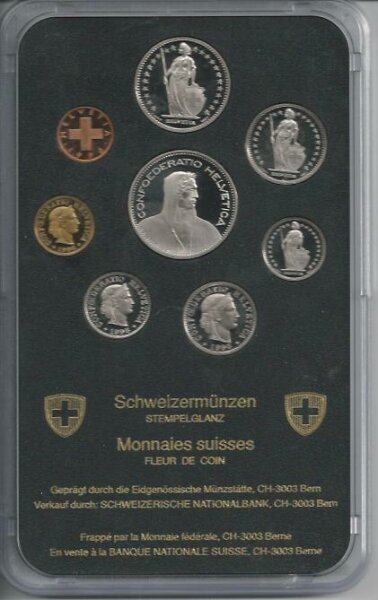 Schweizer Münzsatz 1996 stgl