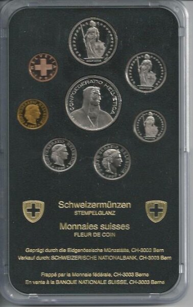 Schweizer Münzsatz 1997 stgl
